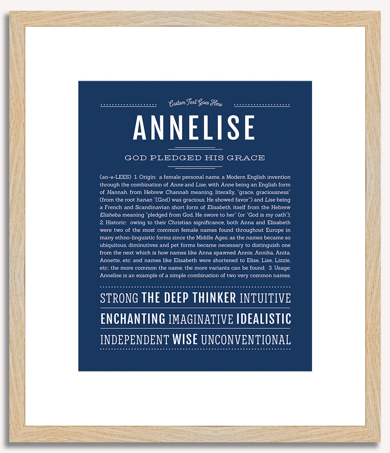 Annelise | Name Art Print