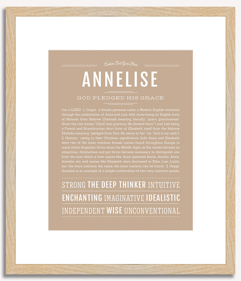 Annelise | Name Art Print