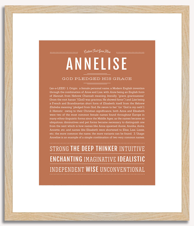 Annelise | Name Art Print