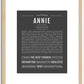 Annie | Name Art Print