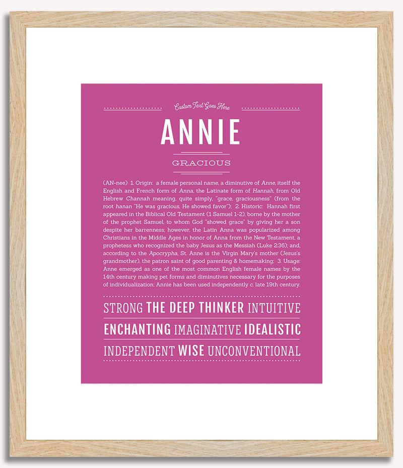 Annie | Name Art Print