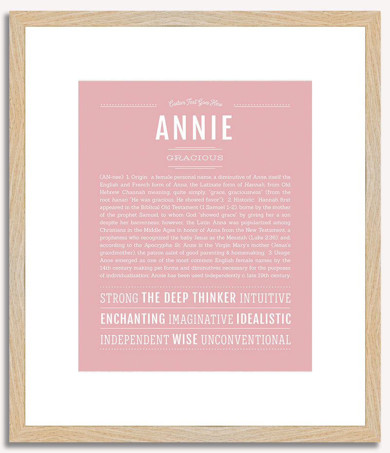 Annie | Name Art Print