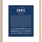 Annie | Name Art Print