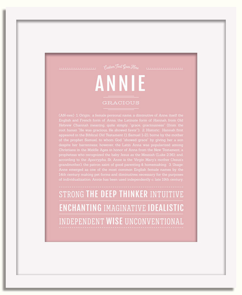 Frame Options | Dusty Rose | White Frame, Matted