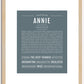 Annie | Name Art Print