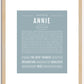 Annie | Name Art Print