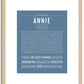 Annie | Name Art Print