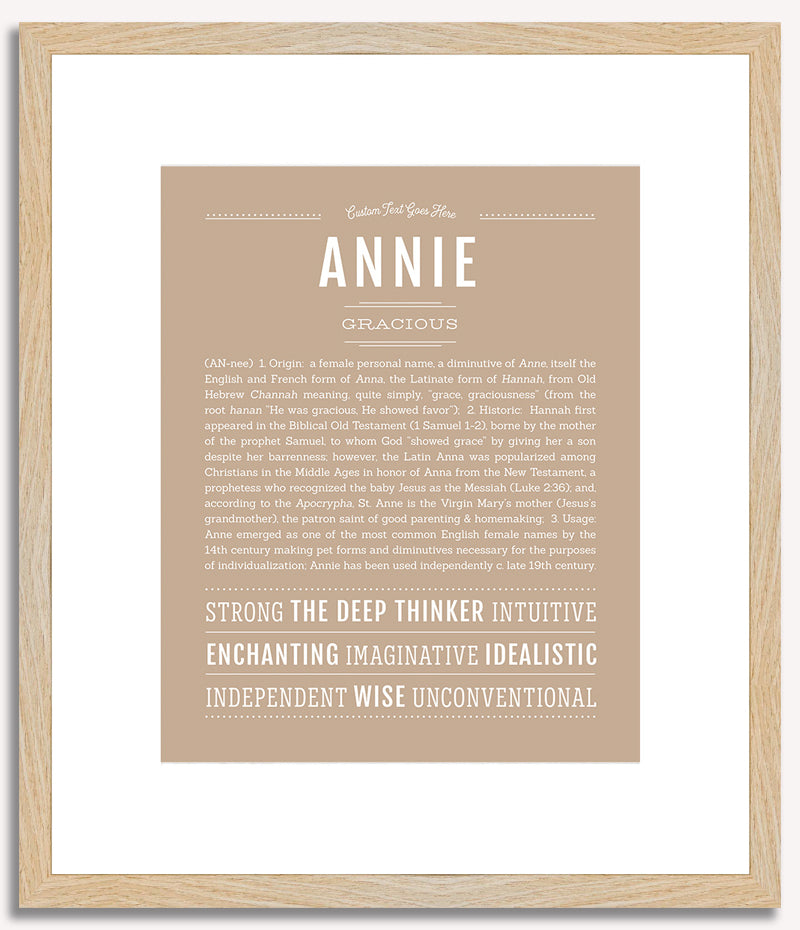 Annie | Name Art Print