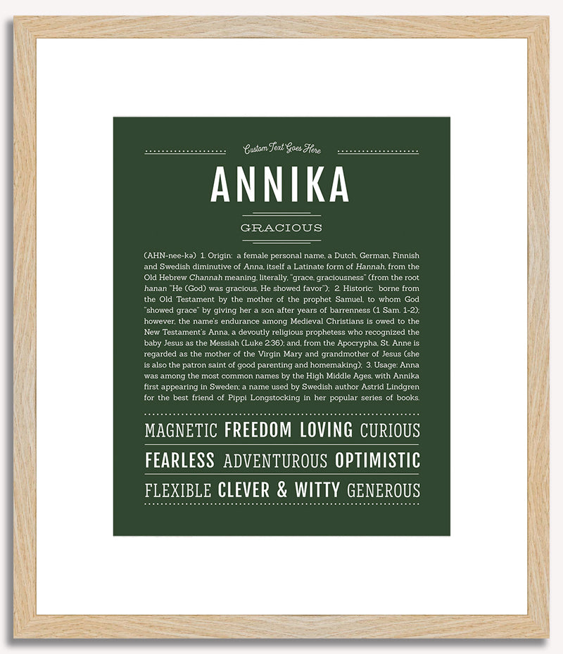 Annika | Name Art Print