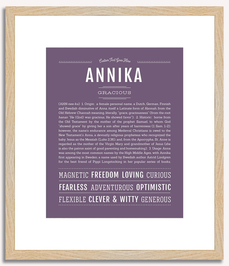 Annika | Name Art Print