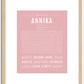 Annika | Name Art Print