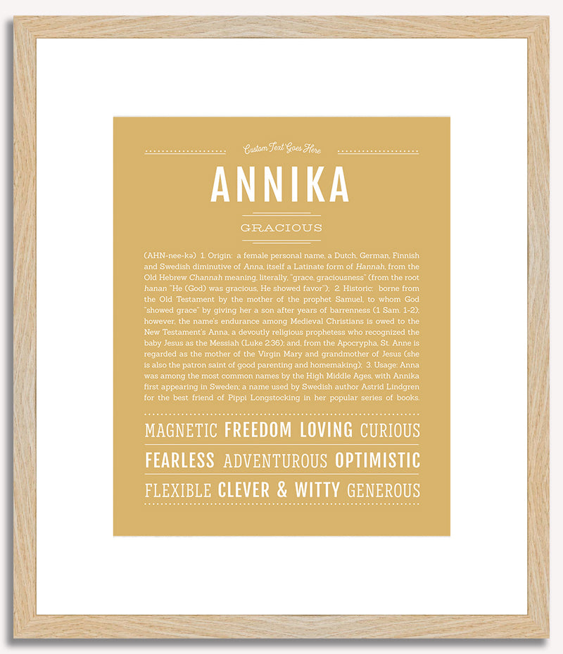 Annika | Name Art Print