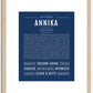 Annika | Name Art Print