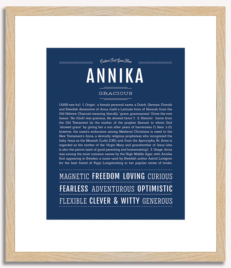 Annika | Name Art Print