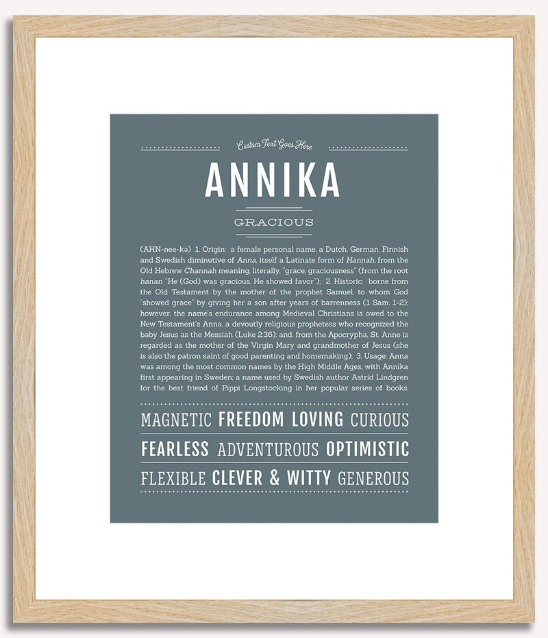 Annika | Name Art Print