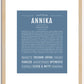 Annika | Name Art Print