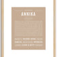 Annika | Name Art Print