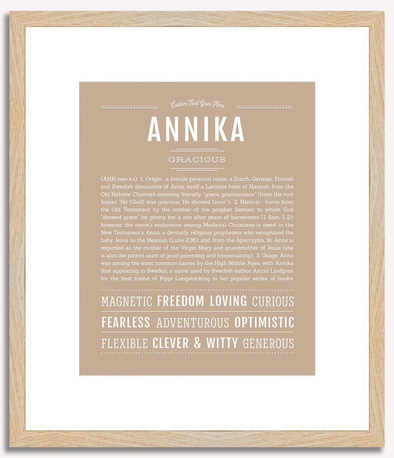 Annika | Name Art Print