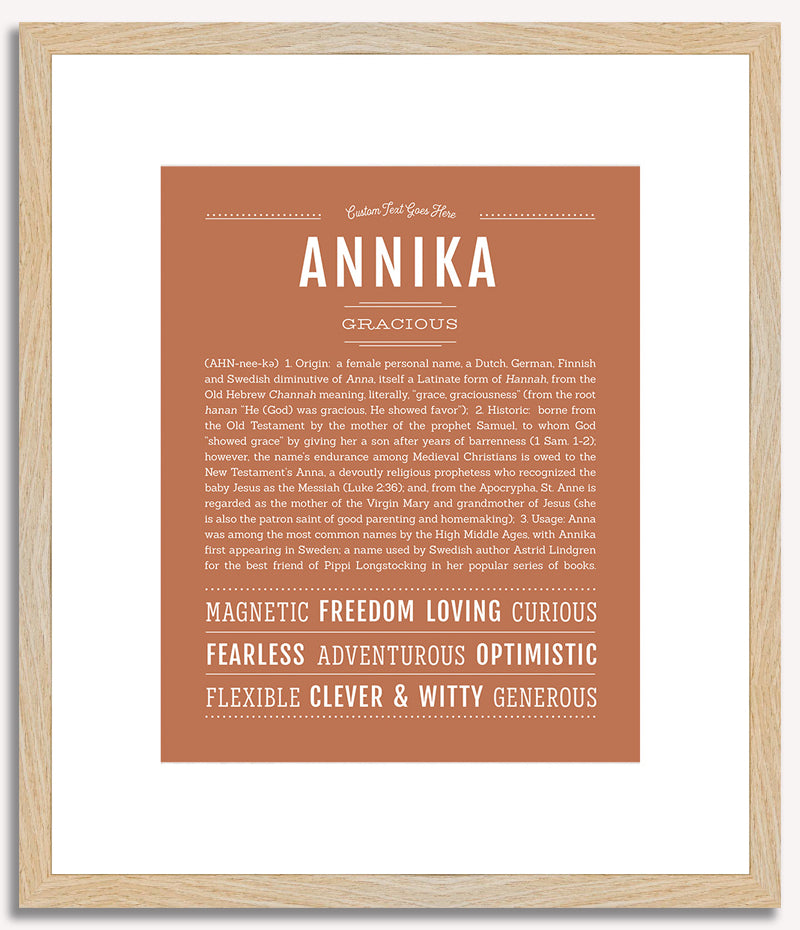 Annika | Name Art Print