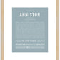 Anniston | Name Art Print