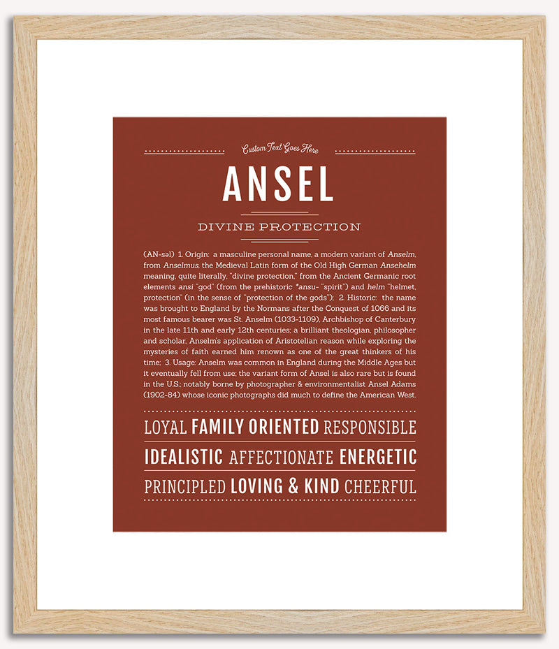 Ansel | Name Art Print