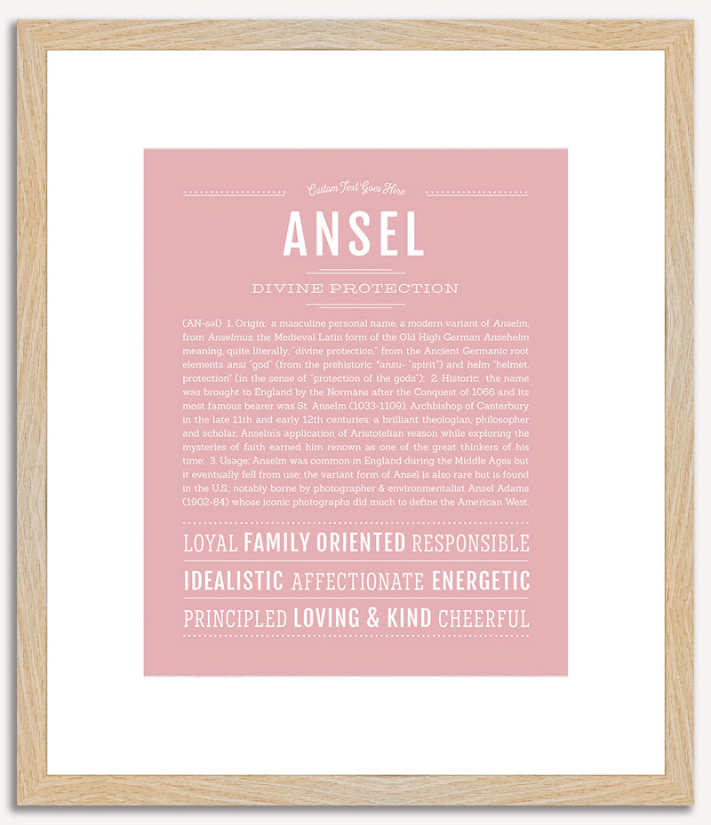 Ansel | Name Art Print