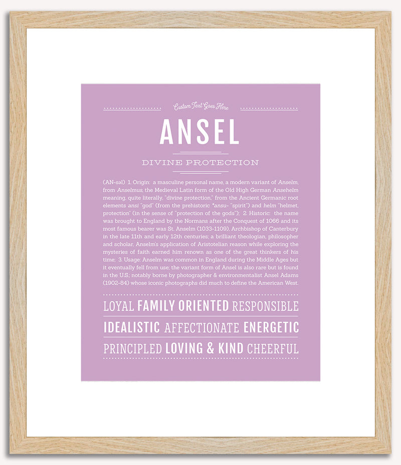 Ansel | Name Art Print