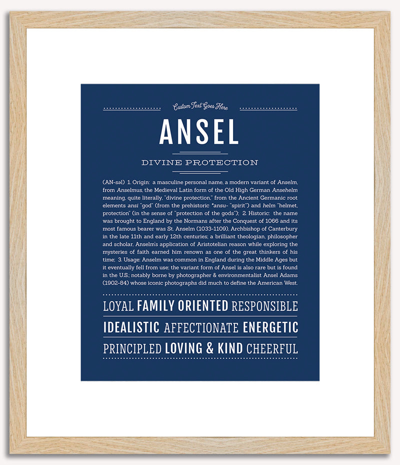 Ansel | Name Art Print