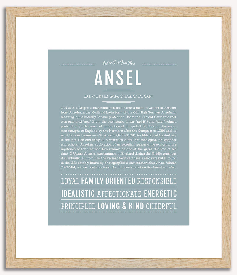 Ansel | Name Art Print