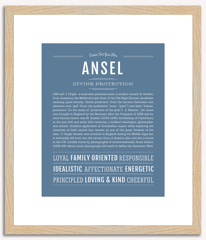 Ansel | Name Art Print