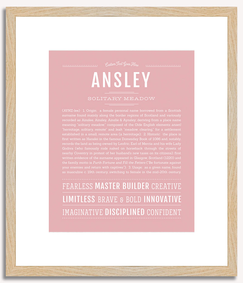 Ansley | Name Art Print