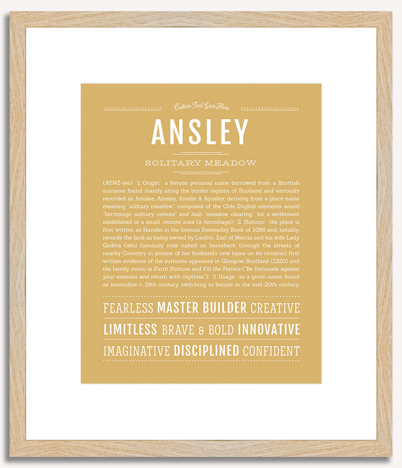 Ansley | Name Art Print