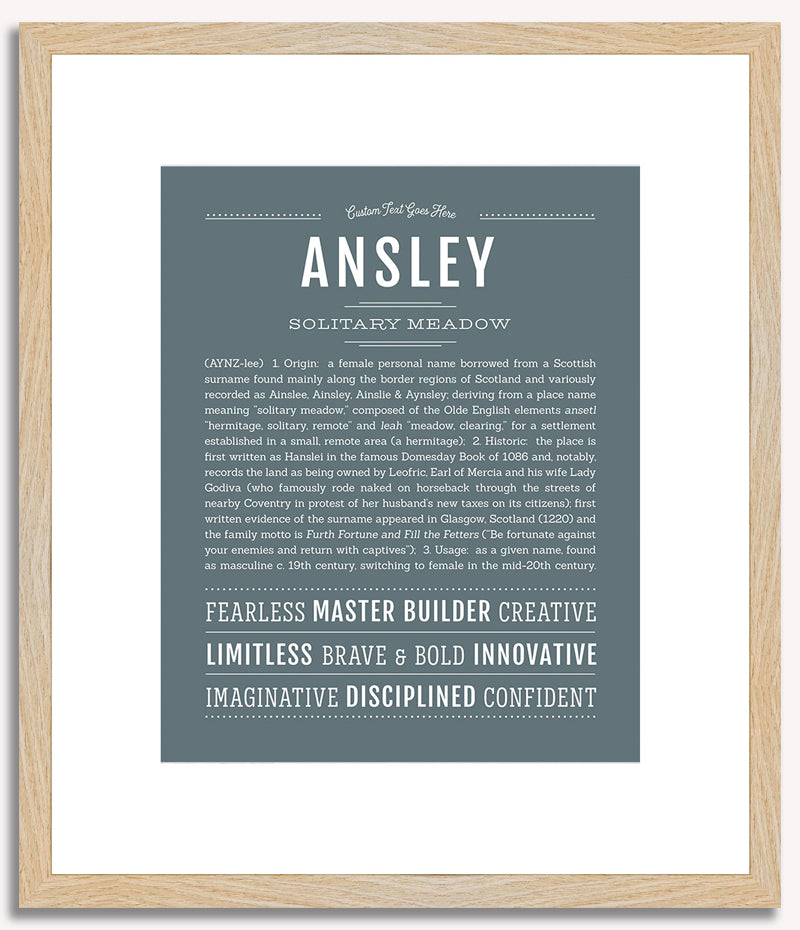 Ansley | Name Art Print