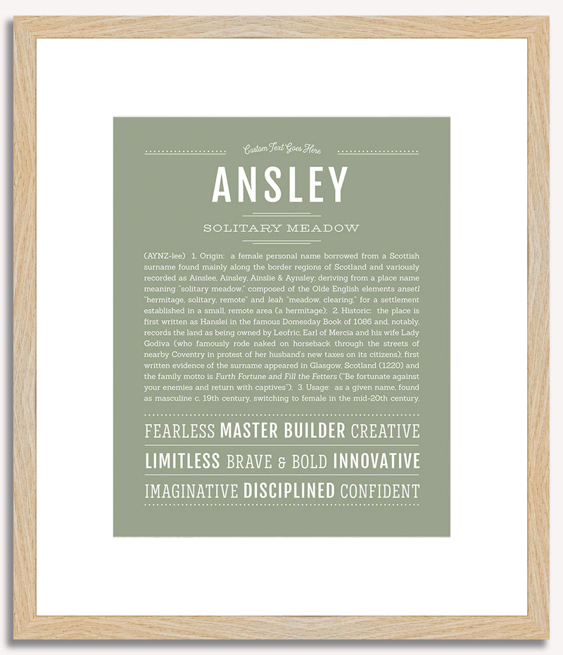 Ansley | Name Art Print