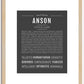 Anson (female) | Name Art Print