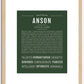 Anson (female) | Name Art Print