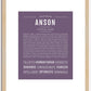 Anson (female) | Name Art Print