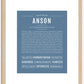 Anson (male) | Name Art Print