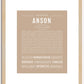 Anson (female) | Name Art Print