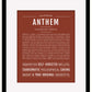 Anthem | Name Art Print