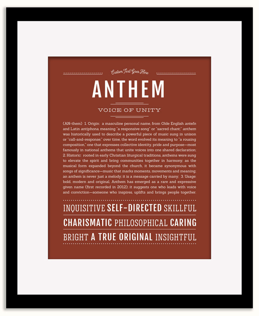 Anthem | Name Art Print