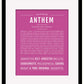 Anthem | Name Art Print