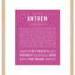 Anthem | Name Art Print