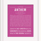 Anthem | Name Art Print