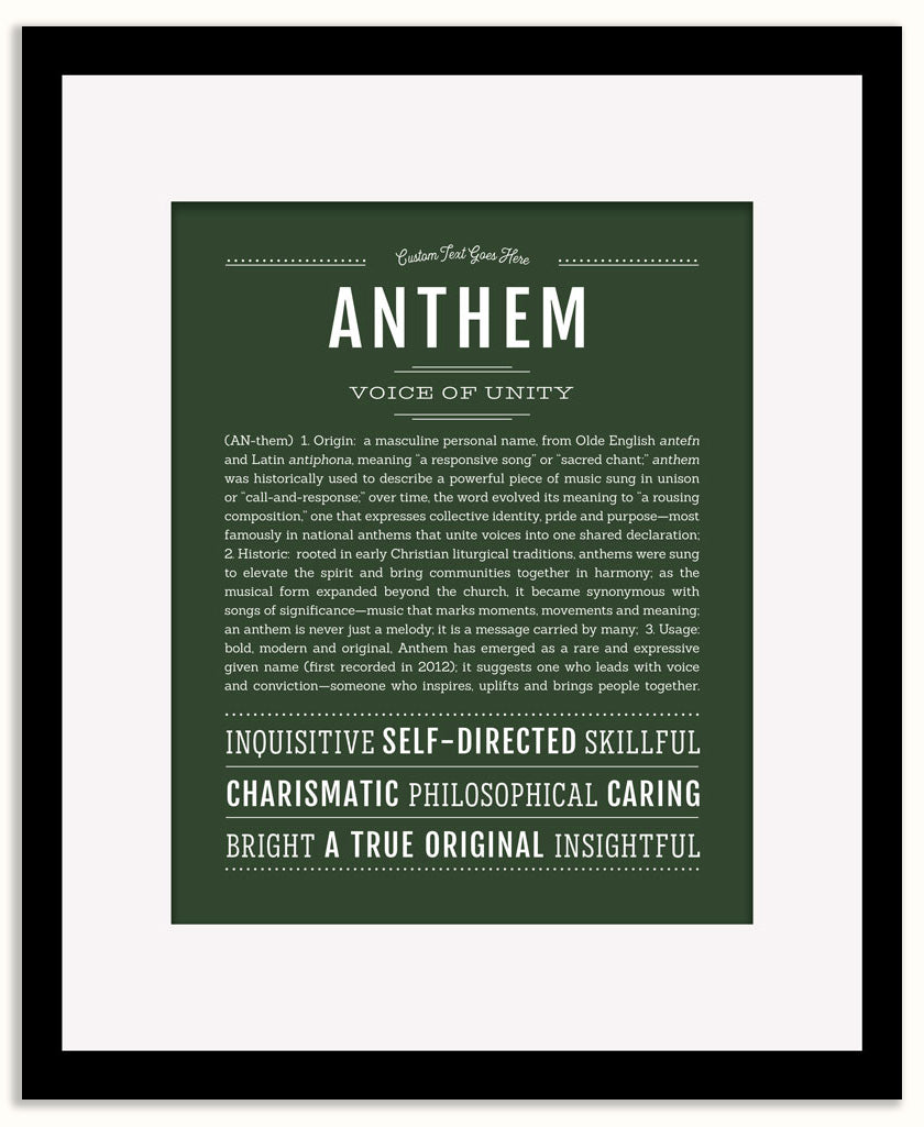 Anthem | Name Art Print