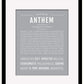 Anthem | Name Art Print