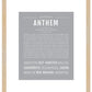 Anthem | Name Art Print