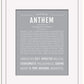 Anthem | Name Art Print