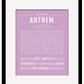 Anthem | Name Art Print