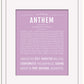 Anthem | Name Art Print